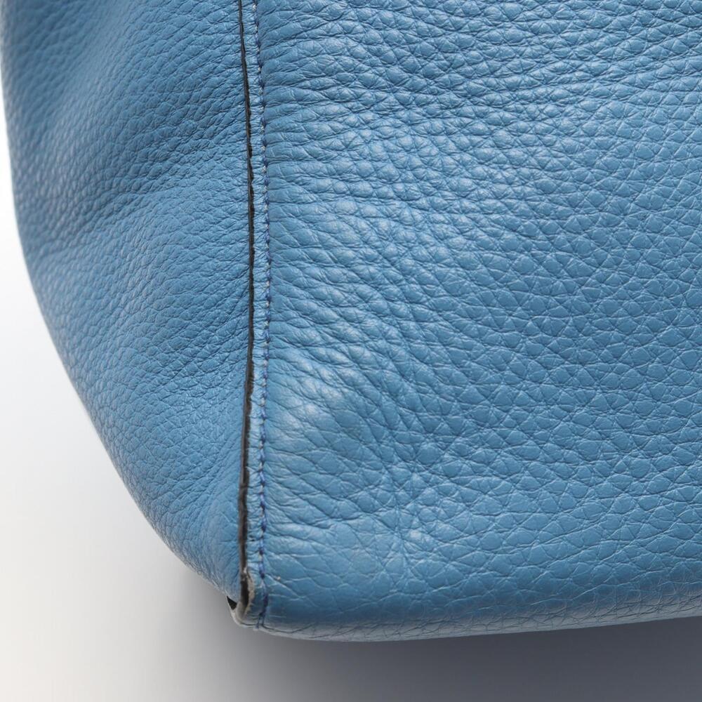 Prada VITELLO PHENIX Tote Bag Leather Blue - Picture 7 of 9